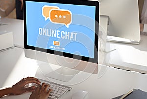 Online Communication Chat Conversation Global Concept