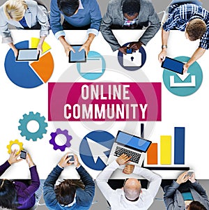 Online Community Connection Internet Concept