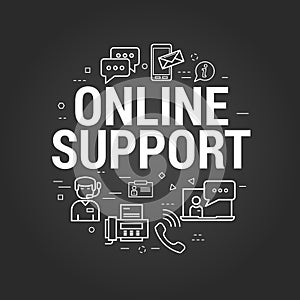 Online Computering Support on black