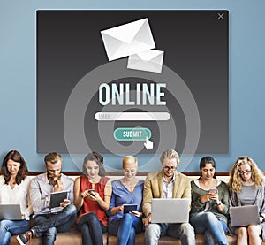 Online Connection Internet Network Social Media Concept