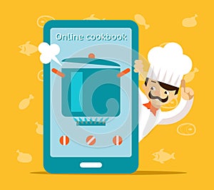 Online cookbook. Search for recipes in web