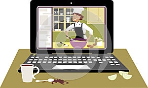 Online cooking class