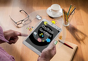 Online Courses concept