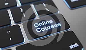 Online courses concept.