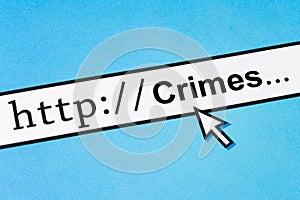 Online Crimes concept