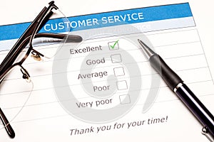 Online customer service satisfaction survey