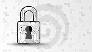 Online data protection shield and abstract