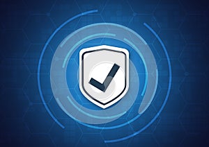 Online data protection shield and abstract