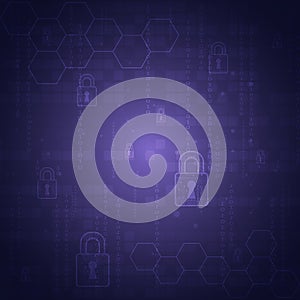 Online data protection shield and abstract