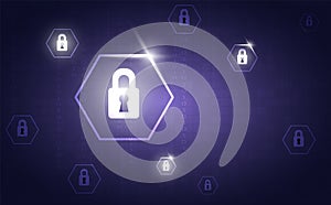 Online data protection shield and abstract