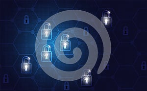 Online data protection shield and abstract