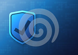 Online data protection shield and abstract