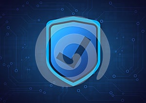 Online data protection shield and abstract