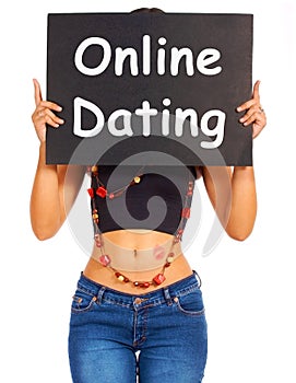 Online Dating Board Showing Web Romance