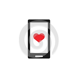 Online dating icon design template vector isolated