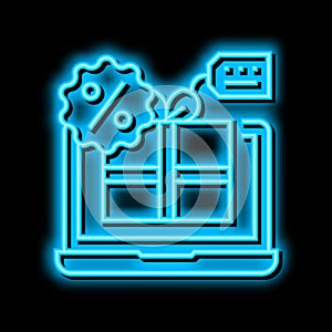 online discount neon glow icon illustration