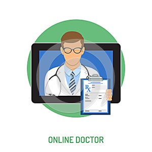Online doctor concept