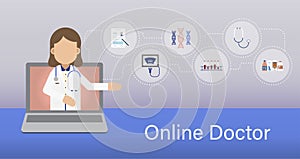 Online Doctor concept