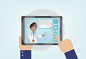 Online Doctor concept