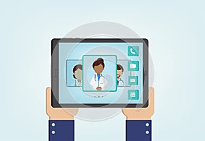 Online Doctor concept