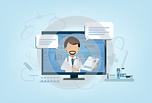 Online Doctor concept