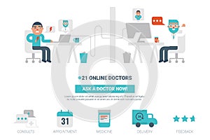 Online Doctor Concept