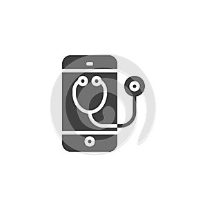 Online Doctor Consultation vector icon