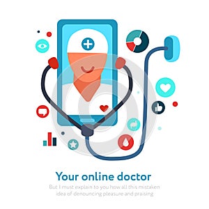 Online Doctor Illustration