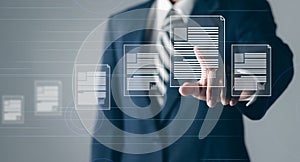 Online document database and document management system concept