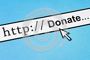 Online Donate concept