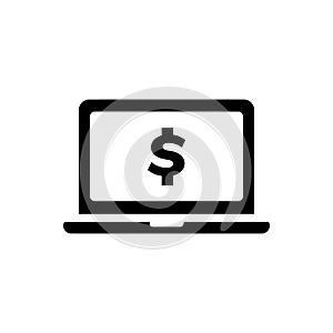 Online earnings icon