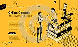 Online education concept