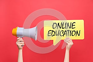 Online education Concept.