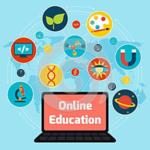 Online education concept