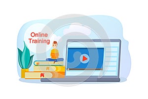 Online education concept. Idea of learning and knowledge