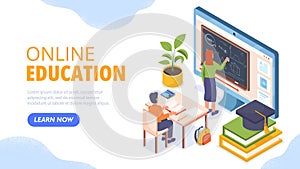 Online education concept