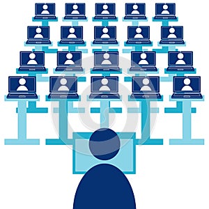 Online education concept