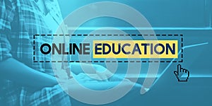 Online Education E-learning Knowledge Technology Concept