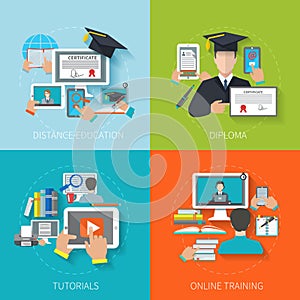 Online Education Flat