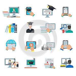 Online Education Flat Icon