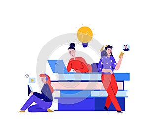 Online Education Ideas Composition