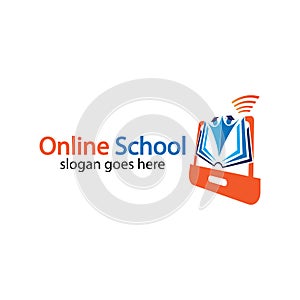 Online Education logo design template. Online course logo design. Online Learning logo