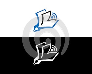 Online education logo and icon design