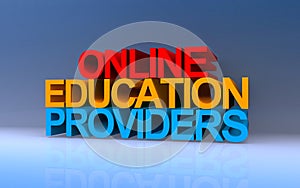 online education providers on blue