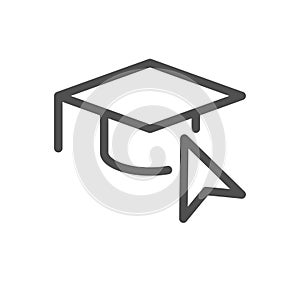 Online education related icon.