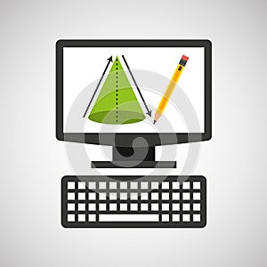 Online education technology geometry cone