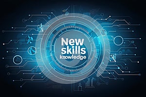 Online education training and e-learning webinar on internet for personal development