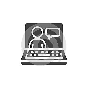 Online education vector icon