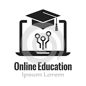 Online education vector icon