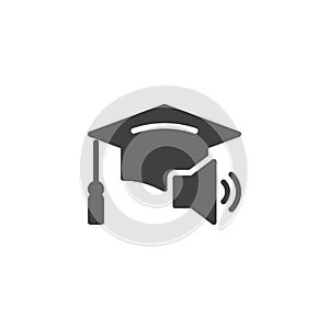 Online education vector icon